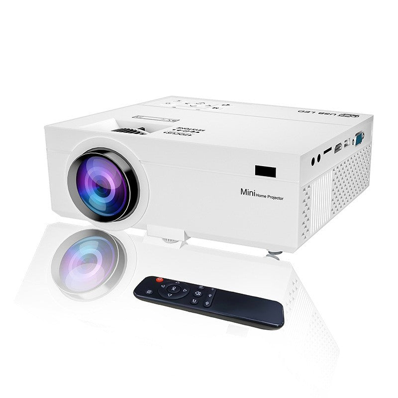 NNEDSZ Portable Mini Projector with Multi-Interface Connectivity for Home Theater and Business Use with Wi-Fi Connectivity